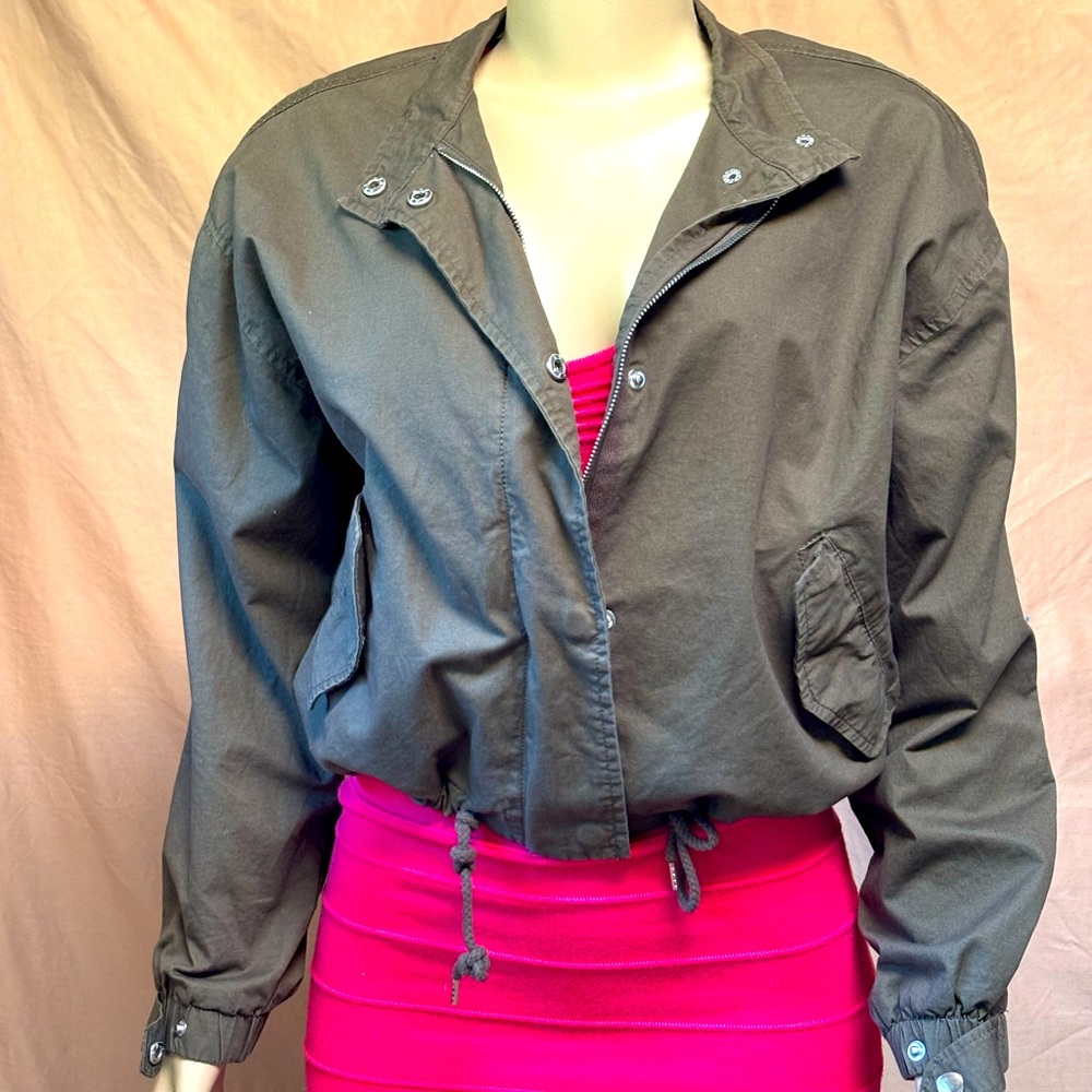 Women's Olive Bomber Jacket